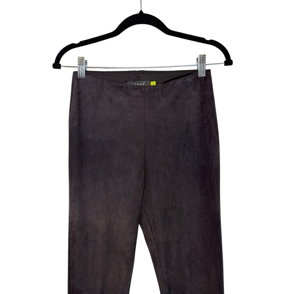 Lysse Empire Ponte Knit Leggings Black Lace Up Side Seam Pull On Gothcore Edgy A - Picture 4 of 11